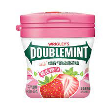 LJ Crusty soft mints Strawberries flavor绿箭脆皮软心薄荷糖-草莓