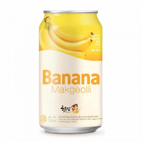 KSD rice makgeolli banana can韩国米酒香蕉味 罐装
