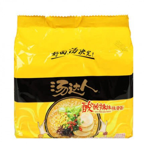 Unif Chinese Instant Noodles-Hot & Sour Artificial汤达人-酸酸辣辣豚骨面