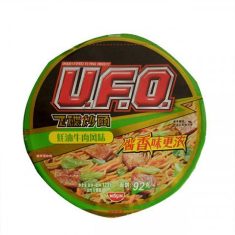 Nissin UFO Instant Noodles - Oyster Beef Flavour 日清UFO炒面-蚝油牛肉