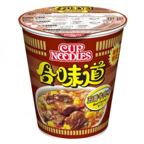 NISSIN CUP NOODLE-BEEF合味道杯面五香牛肉味