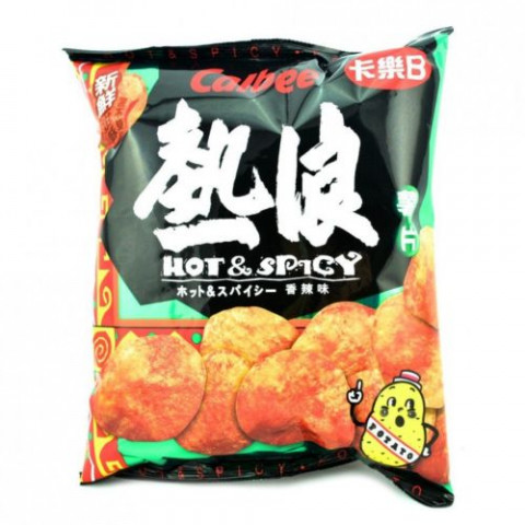 calbee potato crisps-hot&spicy 卡乐B 热浪薯片香辣味