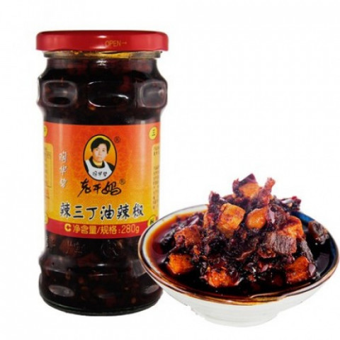 LGM kohrabi peanut&tofu in chilli oil  老干妈辣三丁油辣椒 