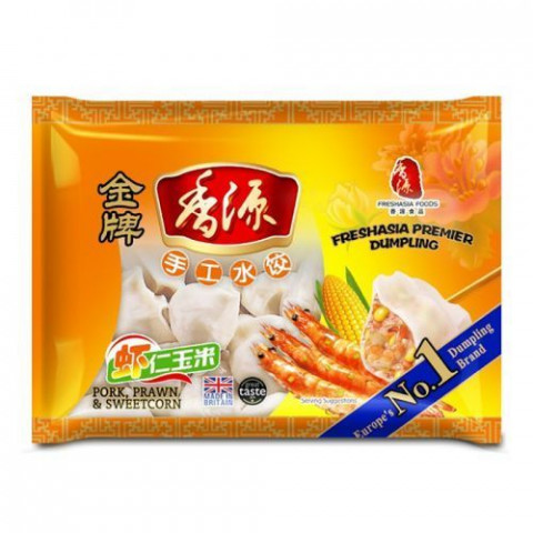 Fresh Asia Pork&Prawn Sweetcorn Dumplings香源虾仁玉米水饺