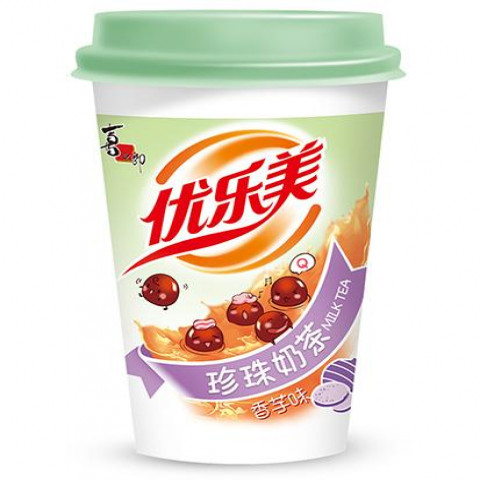 ST instant tapioca tea drink-taro喜之郎优乐美珍珠奶茶-香芋 
