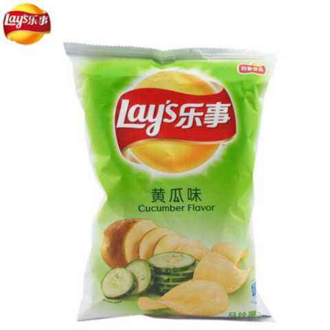  Lays potato chips cucumber (bag)乐事薯片袋-黄瓜味