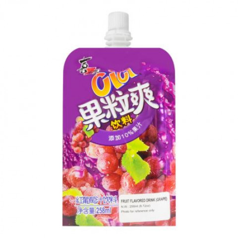 ST Fruit flv drink-Red Grape喜之郎cici果粒爽-红葡萄