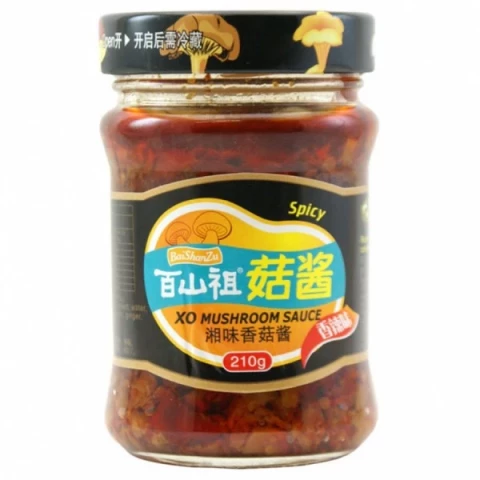 BAI SHAN ZU X.O. MUSHROOM SAUCE SPICY百山祖菇酱香辣味