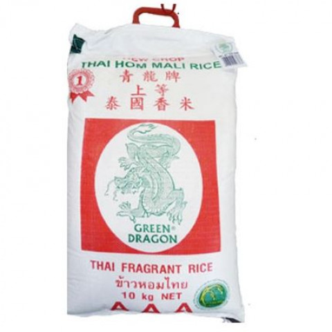Green Dragon Thai Jasmine Rice青龙泰国茉莉花香米（大）10KG 