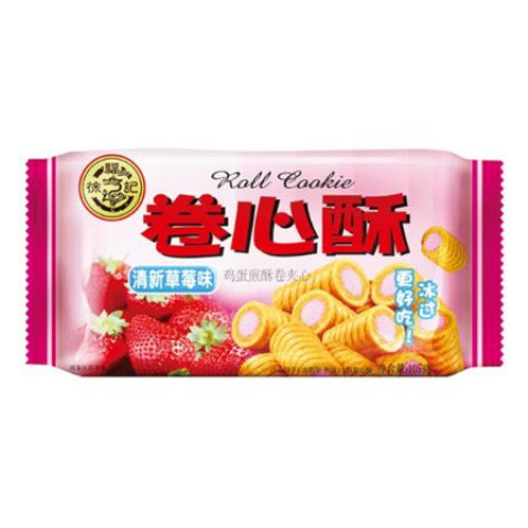 HSU Roll Cookie - Strawberry徐福记草莓卷心酥
