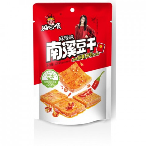 HBS Dried Beancurd--(Spicy Flavour) 好巴食南溪豆干(麻辣味) 