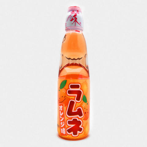 Hata Kosen Ramune Orange Bottle  波子汽水香橙味 