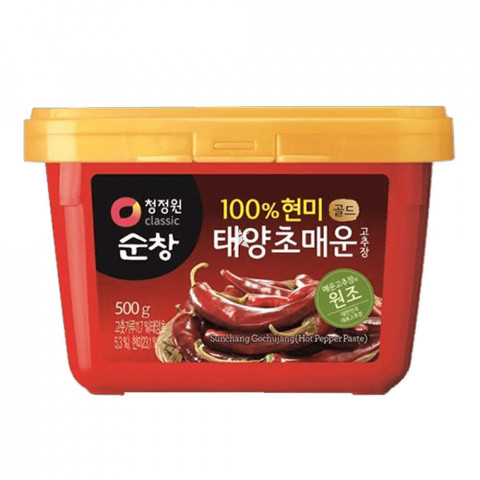CJO Brown Rice Red Pepper Paste (Square)CJO韩国辣酱(金盖)
