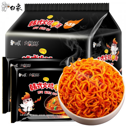 BX stri fried noodle korean turkey 5 packs白象大辣椒韩式火鸡拌面5连包