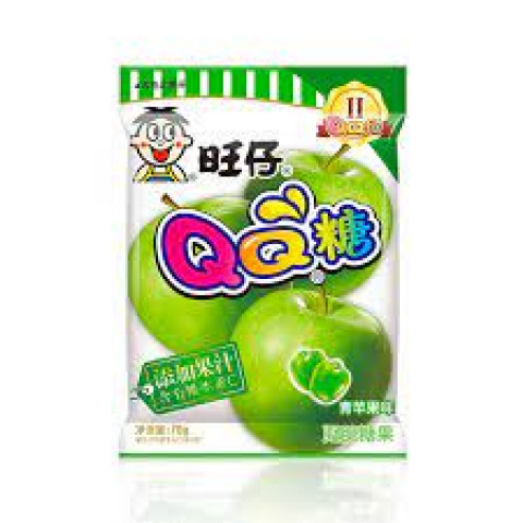 WW - QQ candy （Green apple） 旺旺QQ糖-青苹果味（大包）