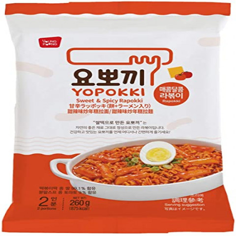 Yongpoong Yopokki Sweet& spicy Rapokki韩国甜辣味炒年糕拉面