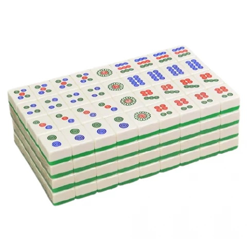 MR-mahjong tiles民润-高级麻将（绿白)