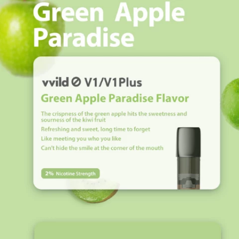 XY Green apple flav pods-3pc小野青苹果味烟弹-3粒装