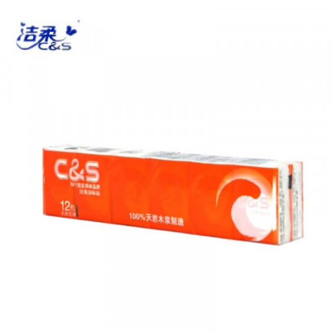 C&S facial tissue（12 pkt）洁柔纸手帕（12包装）