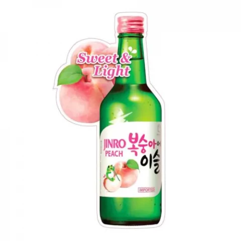 Jinro Cham Yi Sul (Korean Soju) - Peach韩国烧酒-水蜜桃味
