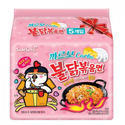 Sam Yang Instant Noodle Hot Chicken Carbonara三養意式奶油火雞麵