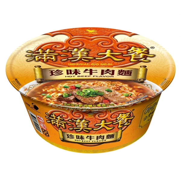 MHDC - Instant Noodle - Artificial Beef Flavour满汉大餐珍味牛肉面
