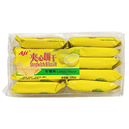 AJI SANDWICH BISUIT LEMON FLAVORAJI夹心饼柠檬味