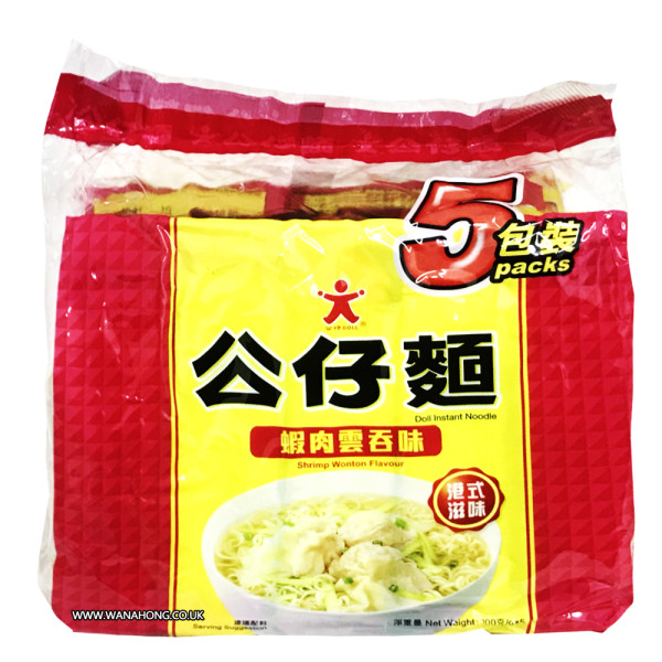 DL Instant Noodle -Shrimp Wonton公仔麵-鮮蝦雲吞(5pcs)515g