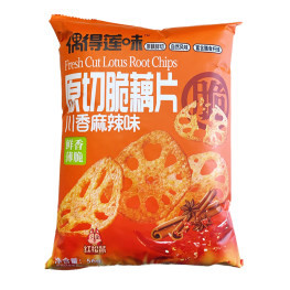 ODL Louts Roots Chips - Spicy Flavor 偶得莲味原切脆藕片(川香麻辣味)