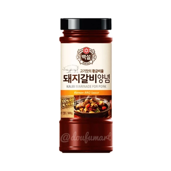 Baeksul BBQ SAUCE (PORK KALBI RIBS)Baeksul 韩国猪骨烧烤腌汁(中)