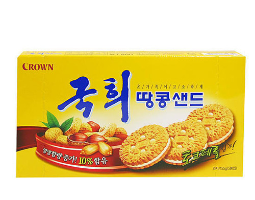 Crown Kookhee Peanut Sand Crown 双重花生饼干
