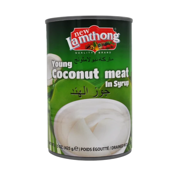 LAMTHONG Young Coconut Meat in SyrupLAMTHONG泰国椰肉罐头