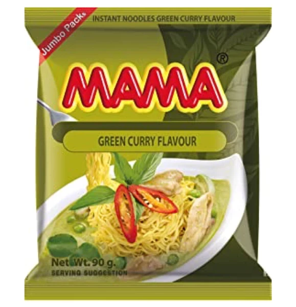 MAMA Noodle Green CurryMAMA妈妈方便面-绿咖喱