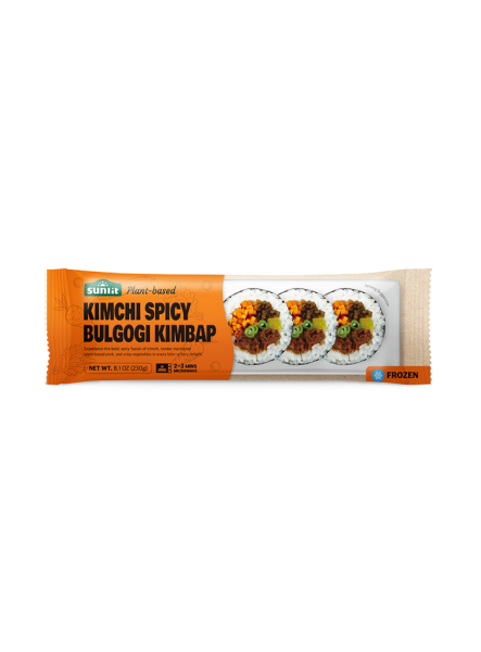 Sunlit Kimchi Spicy Bulgogi Kimbap (vegan) 230gSunlit韩国紫菜寿司卷-泡菜