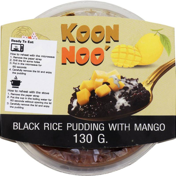 KOON NOO Black Rice Pudding+ Mango	Koonnoo 黑糯米芒果布丁