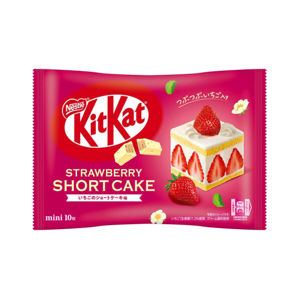NESTLE KITKAT MINI STRAWBERRY SHORTCAKE FLAVOR雀巢迷你KITKAT (草莓脆饼)【季节限定】