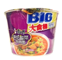 KSF Instant Noodles - Big Pickled Artificial Beef Flavour(Bowl)康师傅 - BIG大桶 - 老坛酸菜面（桶面）